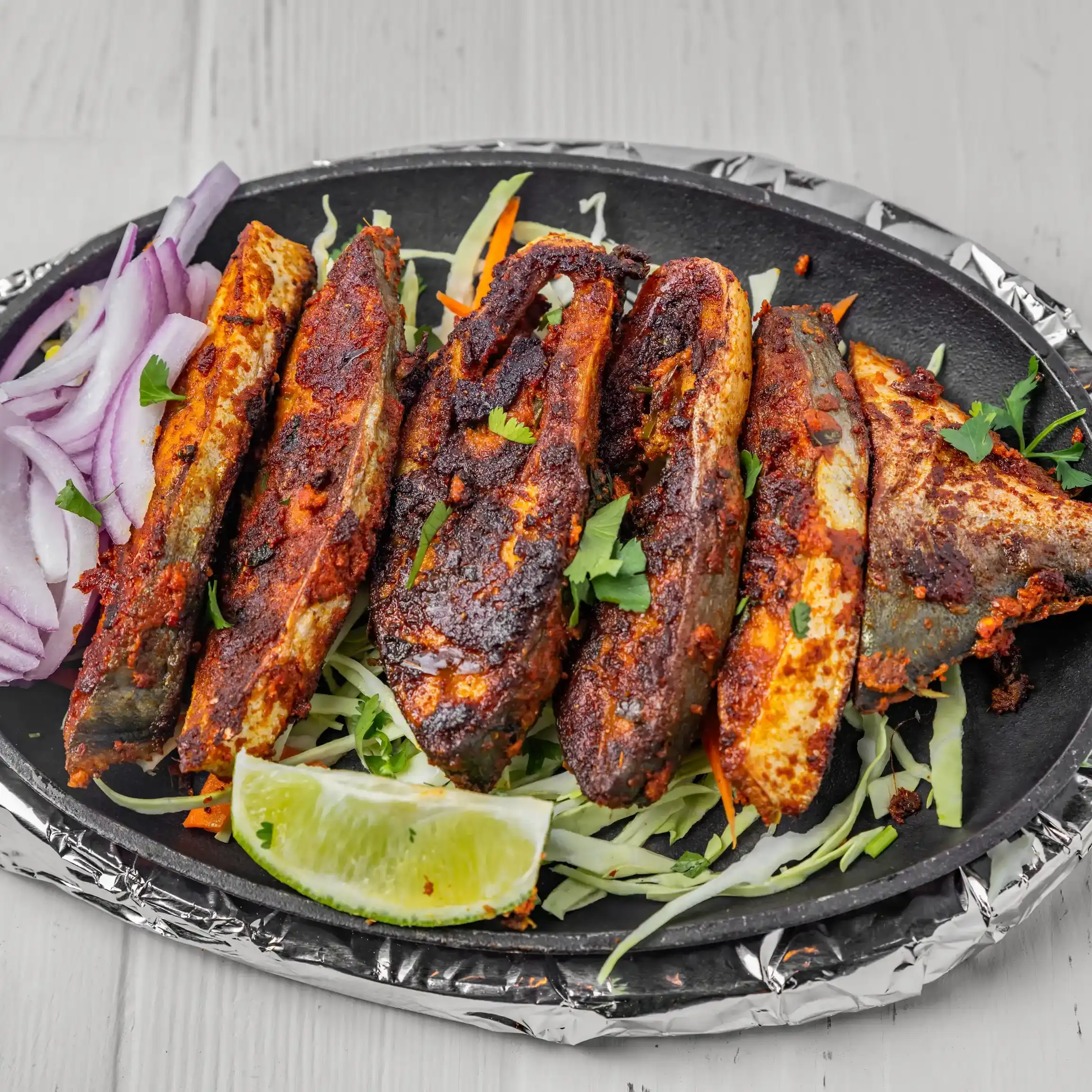 Grilled Pompret at Naga's South Indian Cuisine 